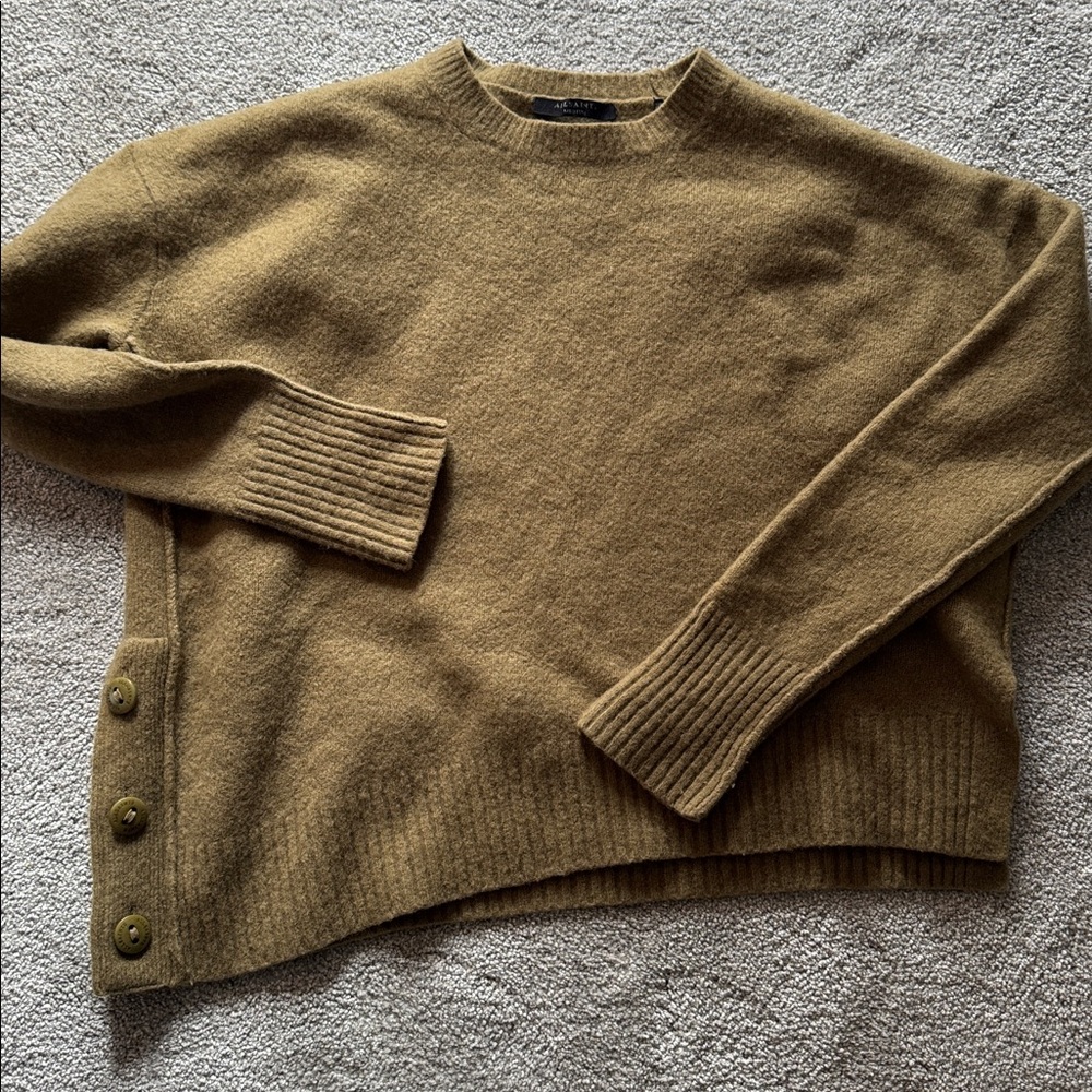 All Saints Rufa Jumper Yak Wool with Button Detailing Medium
